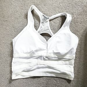F21 White Sports Bra